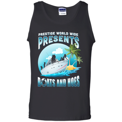 Prestige Worldwide Present Boats And Hoes-T-Shirt & Hoodie-Unisex Tank-Black