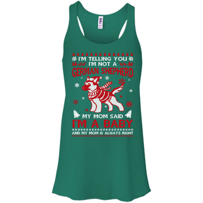 I'm Telling You I'm Not A German Shepherd-T-Shirt & Hoodie-Women's Flowy Racerback Tank-Kelly