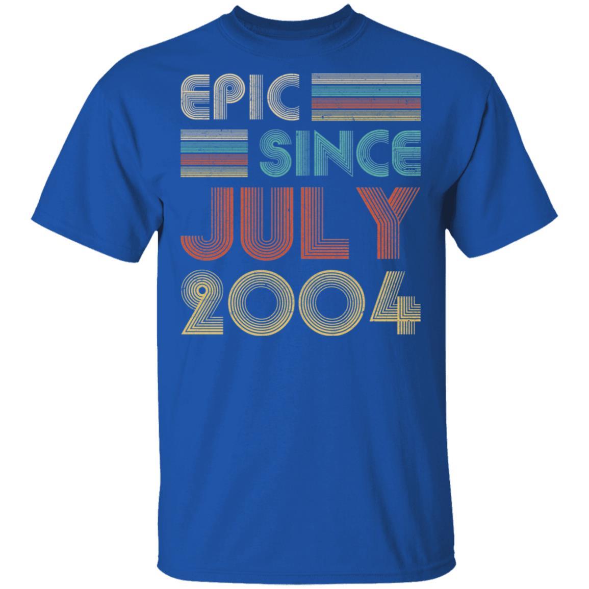 Epic Since July 2004 Vintage 17th Birthday Gifts-T-Shirt & Hoodie-Classic T-Shirt-Royal