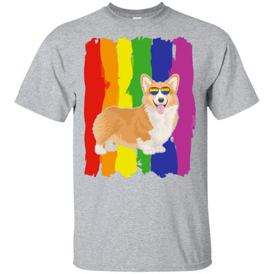 Funny Corgi LGBT LGBT Pride Gifts-T-Shirt & Hoodie-Classic T-Shirt-Sport Grey