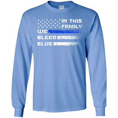 We Bleed Blue-T-Shirt & Hoodie-Long Sleeve T-Shirt-Carolina Blue