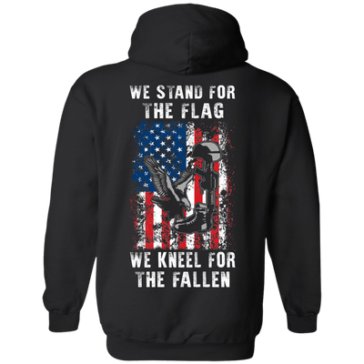 We Stand For The Flag-T-Shirt & Hoodie-Pullover Hoodie-Black
