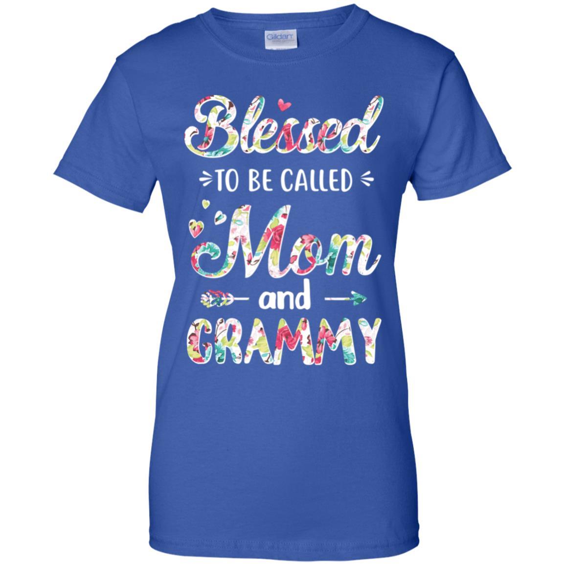 Mothers Day Gifts Blessed To Be Called Mom And Grammy-T-Shirt & Hoodie-Women's T-Shirt-Royal