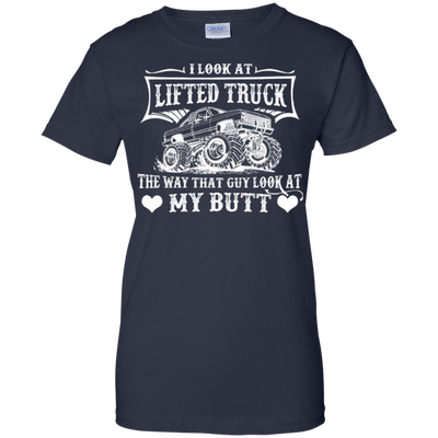 I Look At Lifted Truck-T-Shirt & Hoodie-Women's T-Shirt-Navy