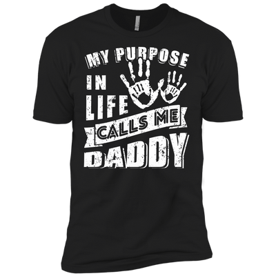 My Purpose In Life Calls Me Dad-T-Shirt & Hoodie-Premium T-Shirt-Black