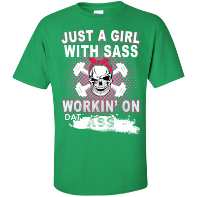 JUST A GIRL WITH SASS-T-Shirt & Hoodie-Classic T-Shirt-Irish Green