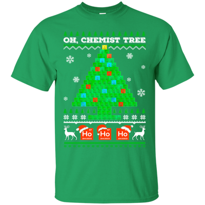 Oh Chemistry Tree Science Christmas Ugly Sweater-T-Shirt & Sweatshirt-Classic T-Shirt-Irish Green