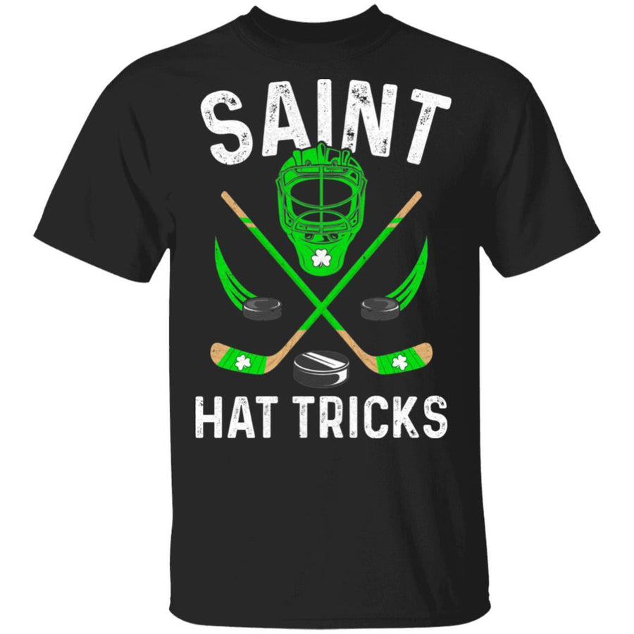 Saint Hat Tricks Leprechaun Lover Hockey St. Patrick's Day-T-Shirt & Hoodie-Classic T-Shirt-Black
