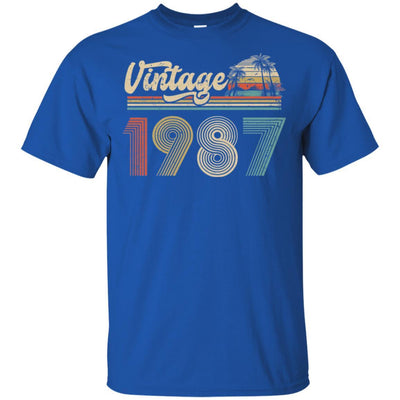 34th Birthday Gift Vintage 1987 Classic-T-Shirt & Hoodie-Classic T-Shirt-Royal