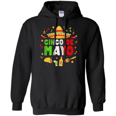 Fiesta Cinco De Mayo Funny Mexican Mexico Gifts-T-Shirt & Hoodie-Pullover Hoodie-Black