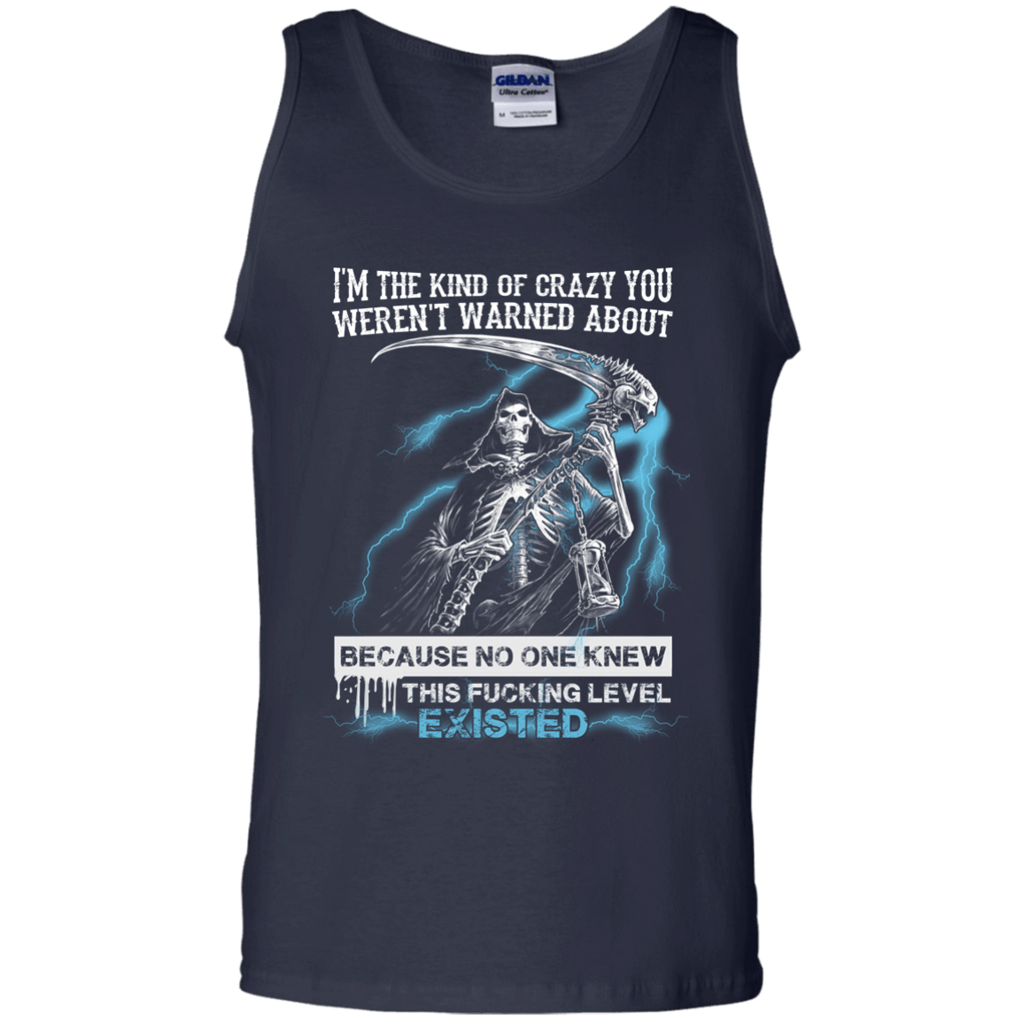 I'm The Kind Of Crazy You Weren't Warned About-T-Shirt & Hoodie-Unisex Tank-Navy