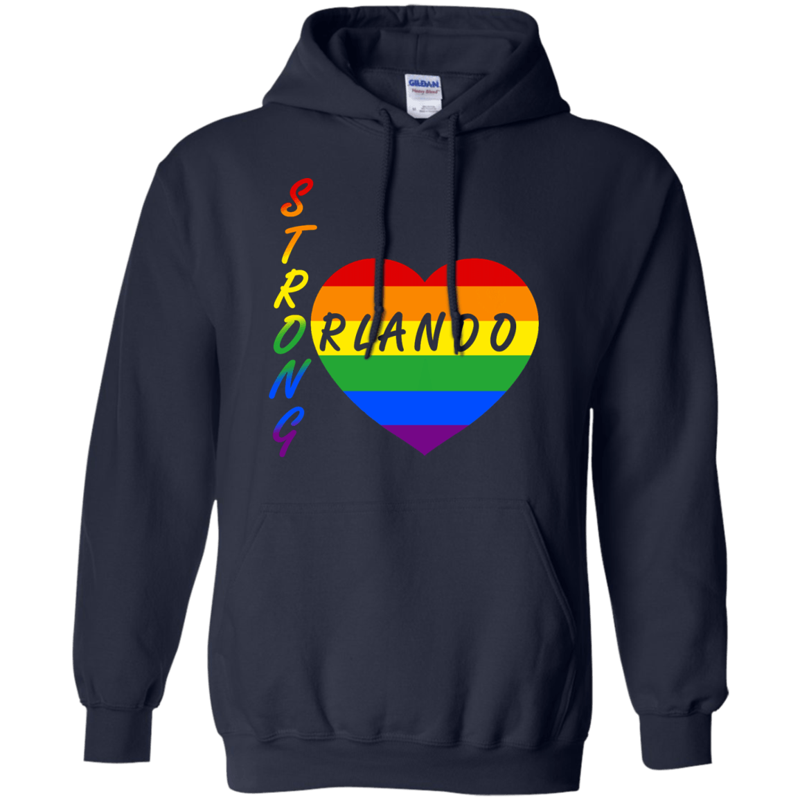 Strong Orlando-T-Shirt & Hoodie-Pullover Hoodie-Navy