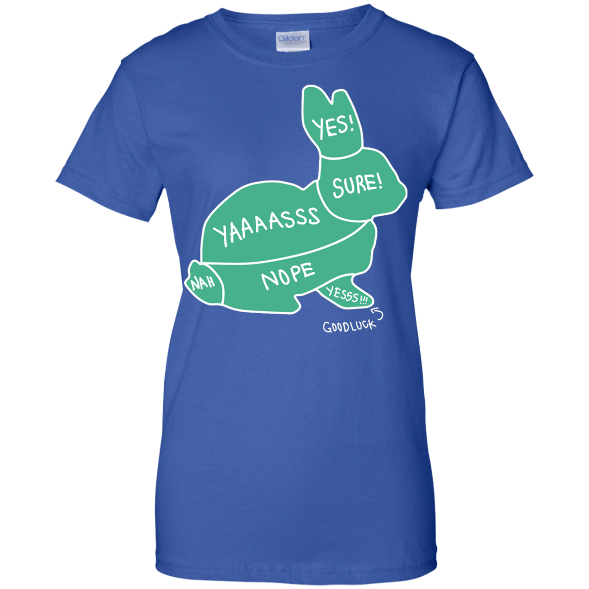 Proper way to pet a Rabbit lover-T-Shirt & Hoodie-Women's T-Shirt-Royal