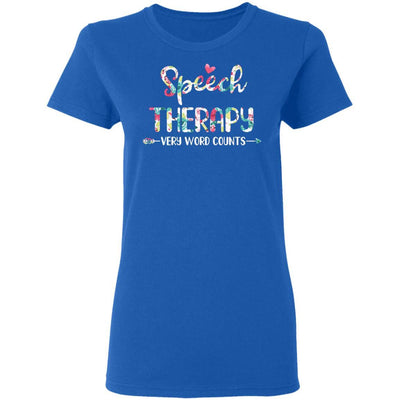 Speech Therapy Language Pathologist Gift-T-Shirt & Hoodie-Women's T-Shirt-Royal