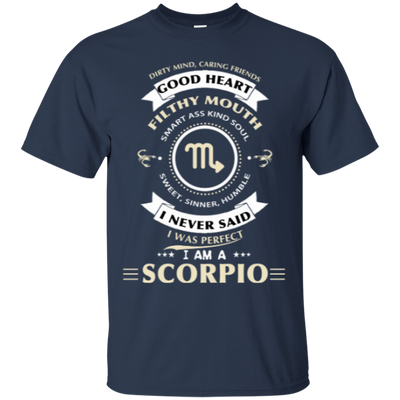 I'm A Scorpio-T-Shirt & Hoodie-Classic T-Shirt-Navy