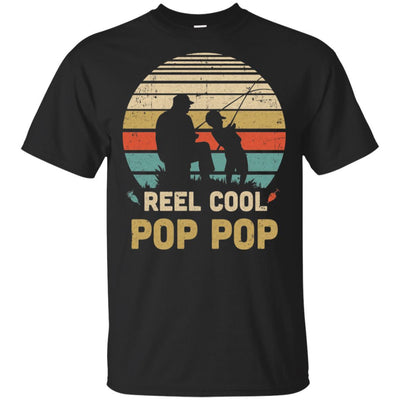 Vintage Father's Day Gift Reel Cool Pop Pop Fishing-T-Shirt & Hoodie-Classic T-Shirt-Black