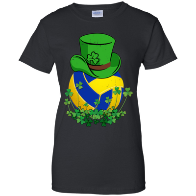 Shamrock Volleyball Leprechaun St Patricks Day-T-Shirt & Hoodie-Women's T-Shirt-Black