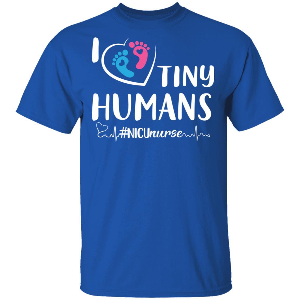 I Love Tiny Humans Nicu Nurse Nursing-T-Shirt & Tank Top-Classic T-Shirt-Royal