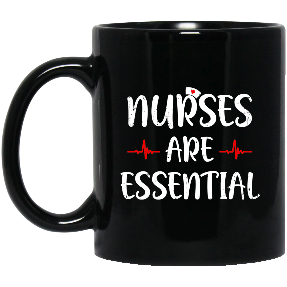 Nurses Are Essential Nursing Healthcare Mug-Coffee Mug-BM11OZ 11 oz. Black Mug-Black