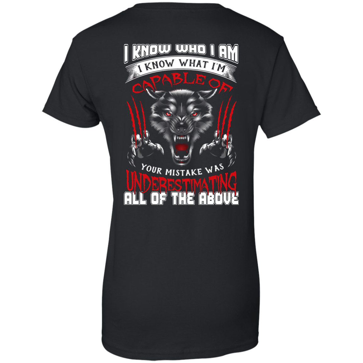 I Know who I Am I Know What I'm Capable-T-Shirt & Hoodie-Women's T-Shirt-Black