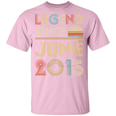 Legend Since June 2015 Vintage 6th Birthday Gifts Youth-Youth Shirt-Youth T-Shirt-Light Pink