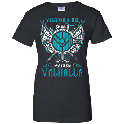 Shieldmaiden Victory Or Valhalla-T-Shirt & Hoodie-Women's T-Shirt-Black