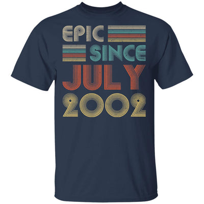 Epic Since July 2002 Vintage 19th Birthday Gifts-T-Shirt & Hoodie-Classic T-Shirt-Navy