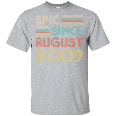 Epic Since August 2009 12th Birthday Gift 12 Yrs Old-T-Shirt & Hoodie-Classic T-Shirt-Sport Grey