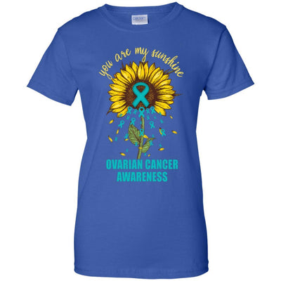 You Are My Sunshine Ovarian Cancer Awareness-T-Shirt & Hoodie-Women's T-Shirt-Royal