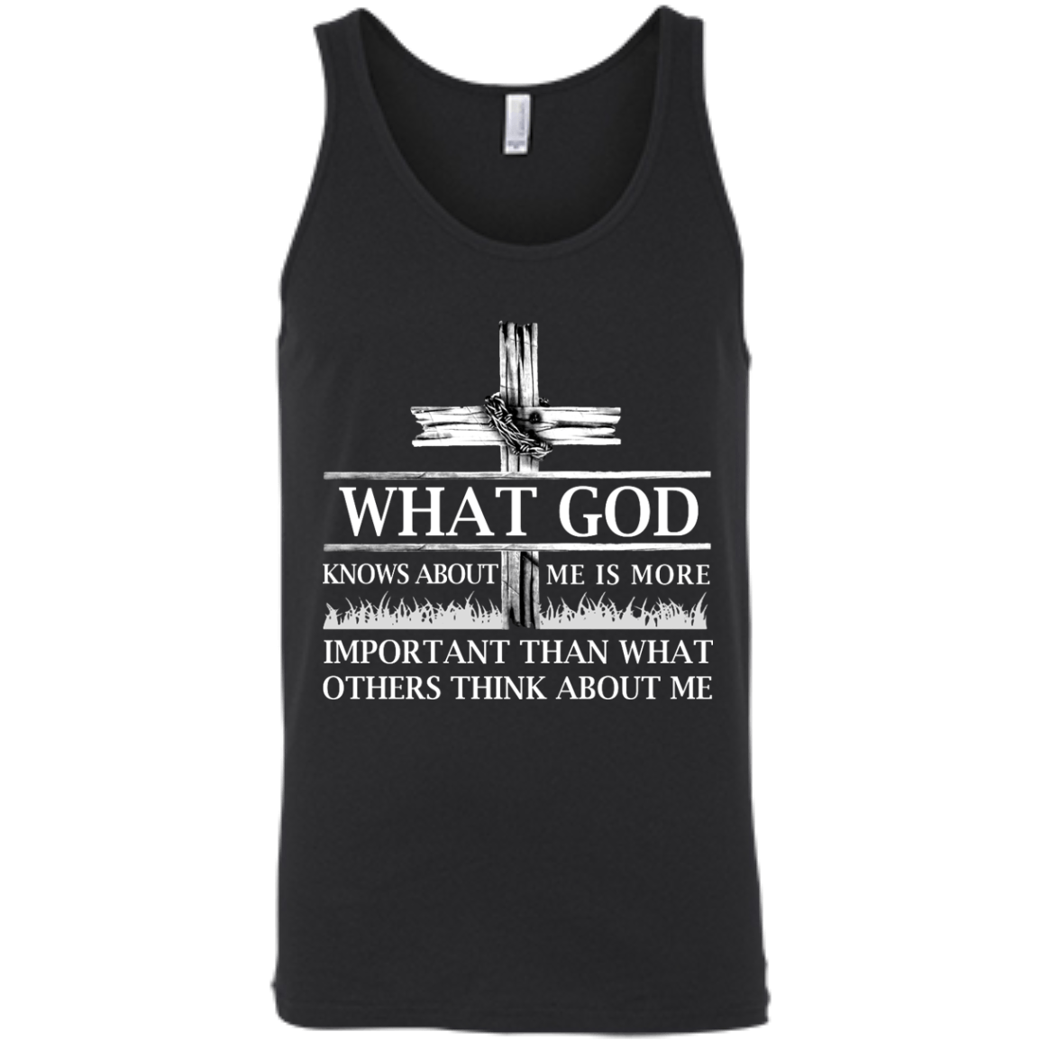 What God Knows About Me Is More Important-T-Shirt & Hoodie-Unisex Tank-Black