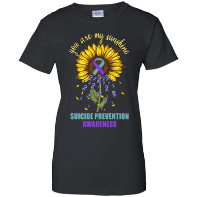 You Are My Sunshine Suicide Prevention Awareness-T-Shirt & Hoodie-Women's T-Shirt-Black