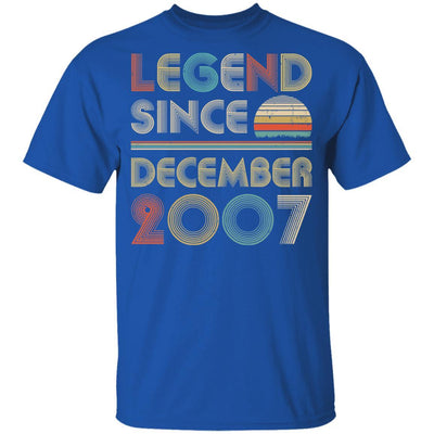 Legend Since December 2007 Vintage 14th Birthday Gifts Youth-Youth Shirt-Youth T-Shirt-Royal