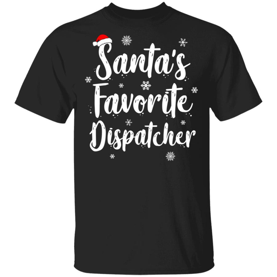 Santa's Favorite Dispatcher Perfect Christmas Gift-T-Shirt & Sweatshirt-Classic T-Shirt-Black