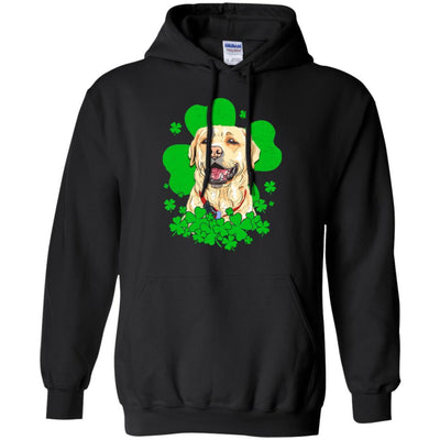 Labrador St. Patrick's Day Clovers-T-Shirt & Hoodie-Pullover Hoodie-Black