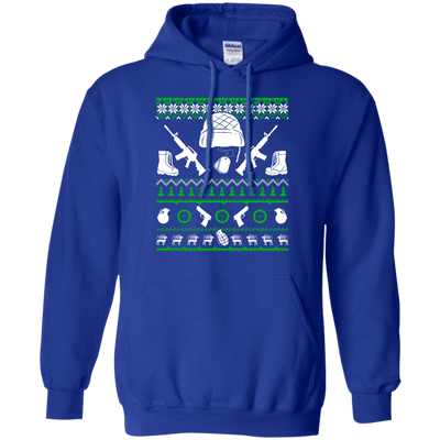 Soldier Christmas Sweater-T-Shirt & Hoodie-Pullover Hoodie-Royal