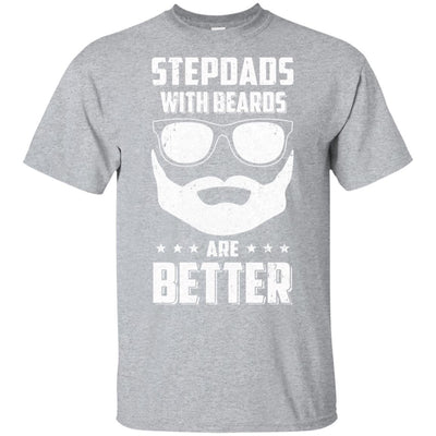 Stepdads With Beards Are Better Father's Day Gifts-T-Shirt & Hoodie-Classic T-Shirt-Sport Grey