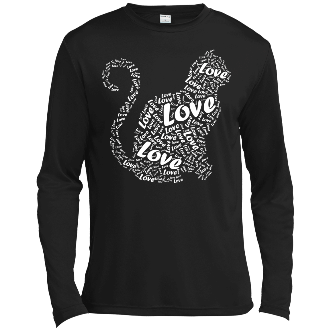 I Love Cats-T-Shirt & Hoodie-Long Sleeve T-Shirt-Black