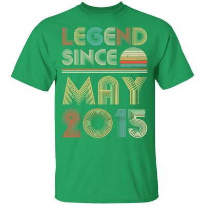 Legend Since May 2015 Vintage 6th Birthday Gifts Youth-Youth Shirt-Youth T-Shirt-Irish Green