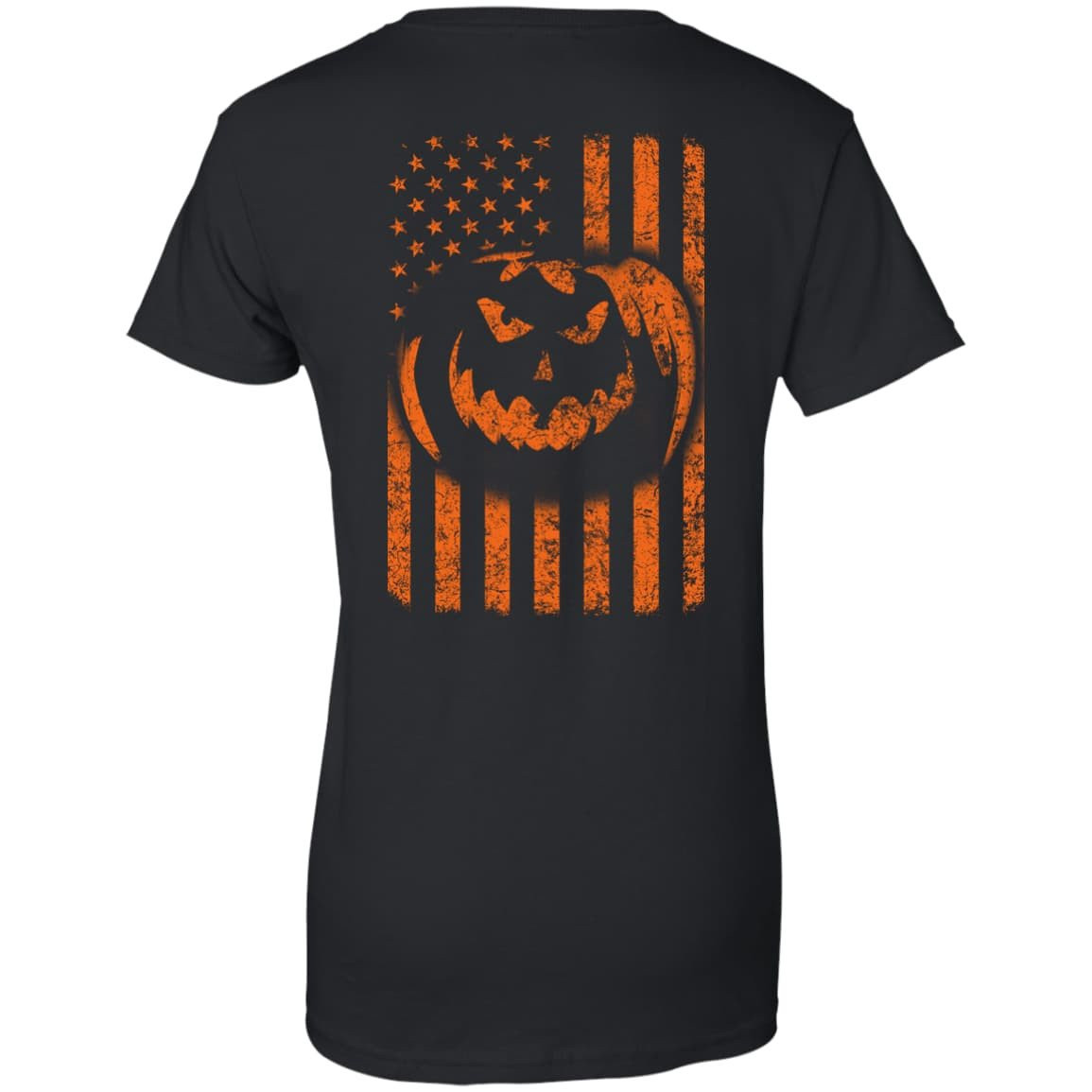 Halloween American Flag-T-Shirt & Hoodie-Women's T-Shirt-Black