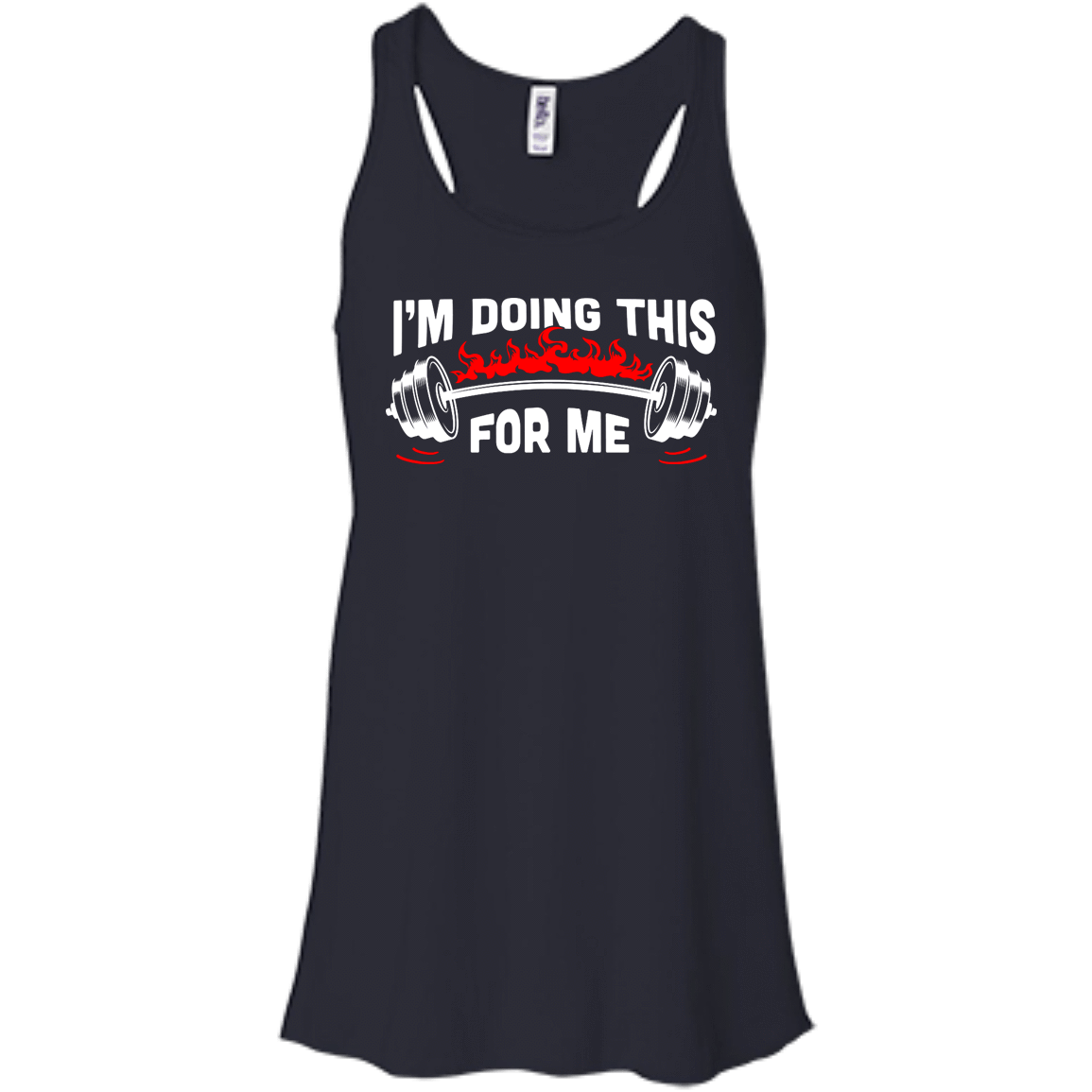 I'm Doing This For Me-T-Shirt & Hoodie-Women's Flowy Racerback Tank-Midnight