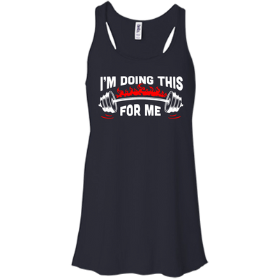 I'm Doing This For Me-T-Shirt & Hoodie-Women's Flowy Racerback Tank-Midnight
