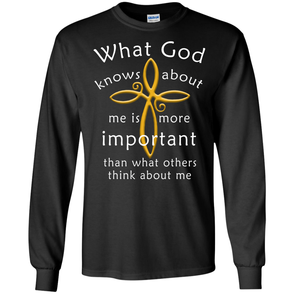 What God Knows About Me Is More Important-T-Shirt & Hoodie-Long Sleeve T-Shirt-Black