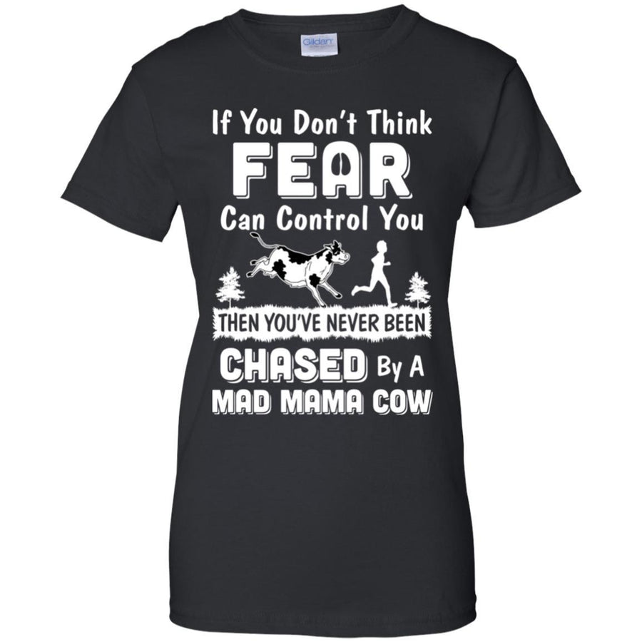 If You Don't Fear Think Can Control You Mama Cow Lover-T-Shirt & Hoodie-Women's T-Shirt-Black