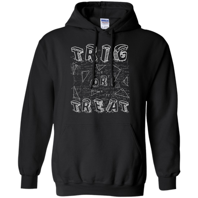 Trig Or Treat Math-T-Shirt & Hoodie-Pullover Hoodie-Black