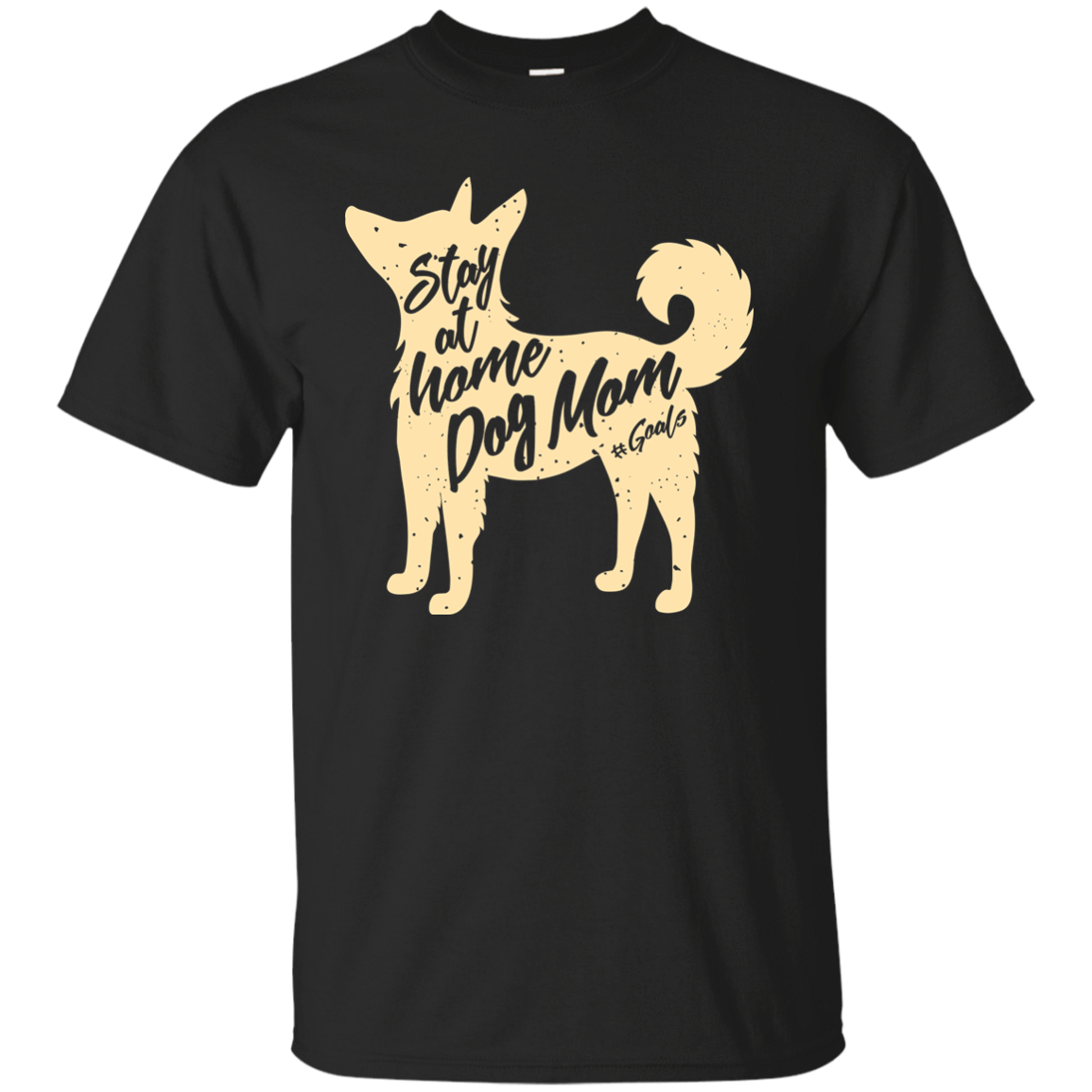 Stay At Home Dog Mom-T-Shirt & Hoodie-Classic T-Shirt-Black