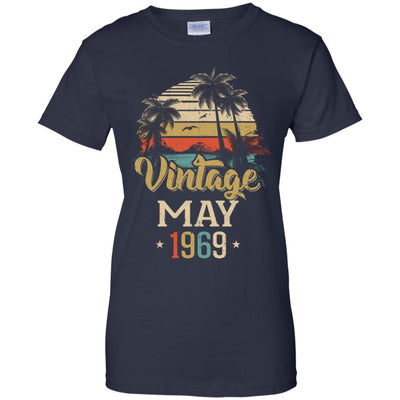 Retro Classic Vintage May 1969 52th Birthday Gift-T-Shirt & Hoodie-Women's T-Shirt-Navy