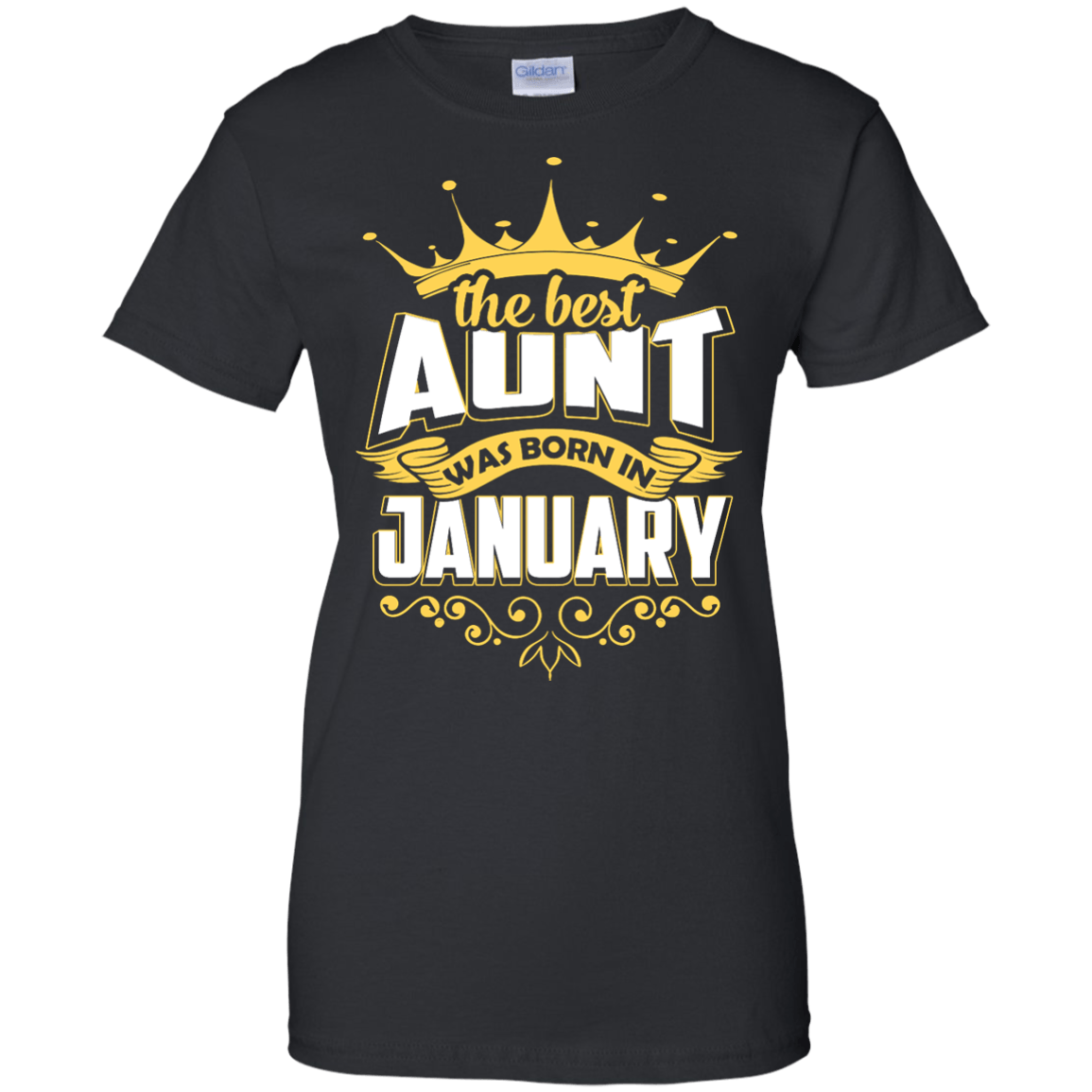The Best Aunt Was Born In January-T-Shirt & Hoodie-Women's T-Shirt-Black