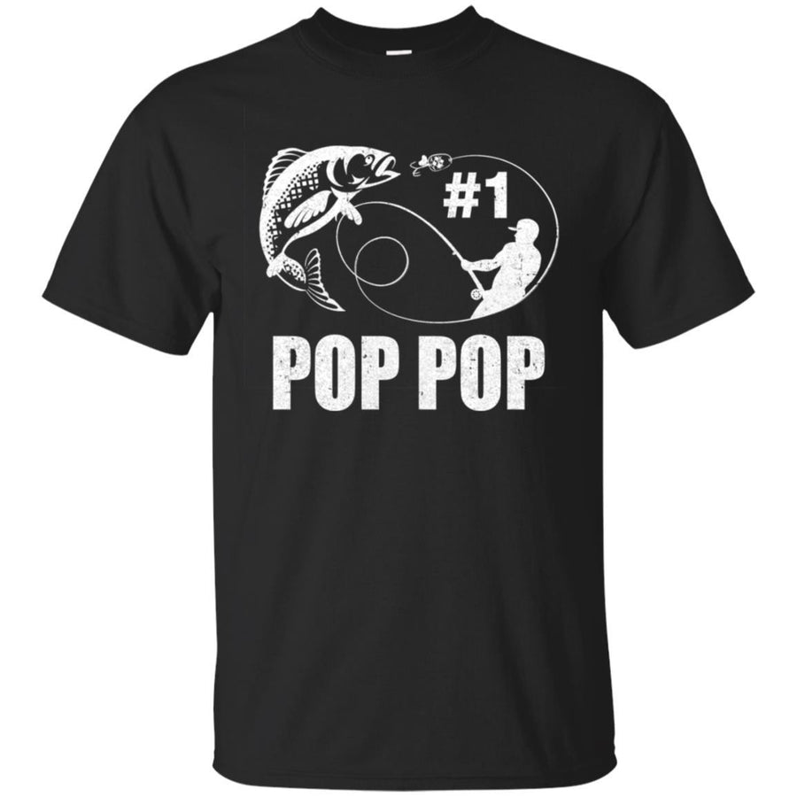 #1 Pop Pop Fishing Fisherman Best Fathers Day Gift-T-Shirt & Hoodie-Classic T-Shirt-Black