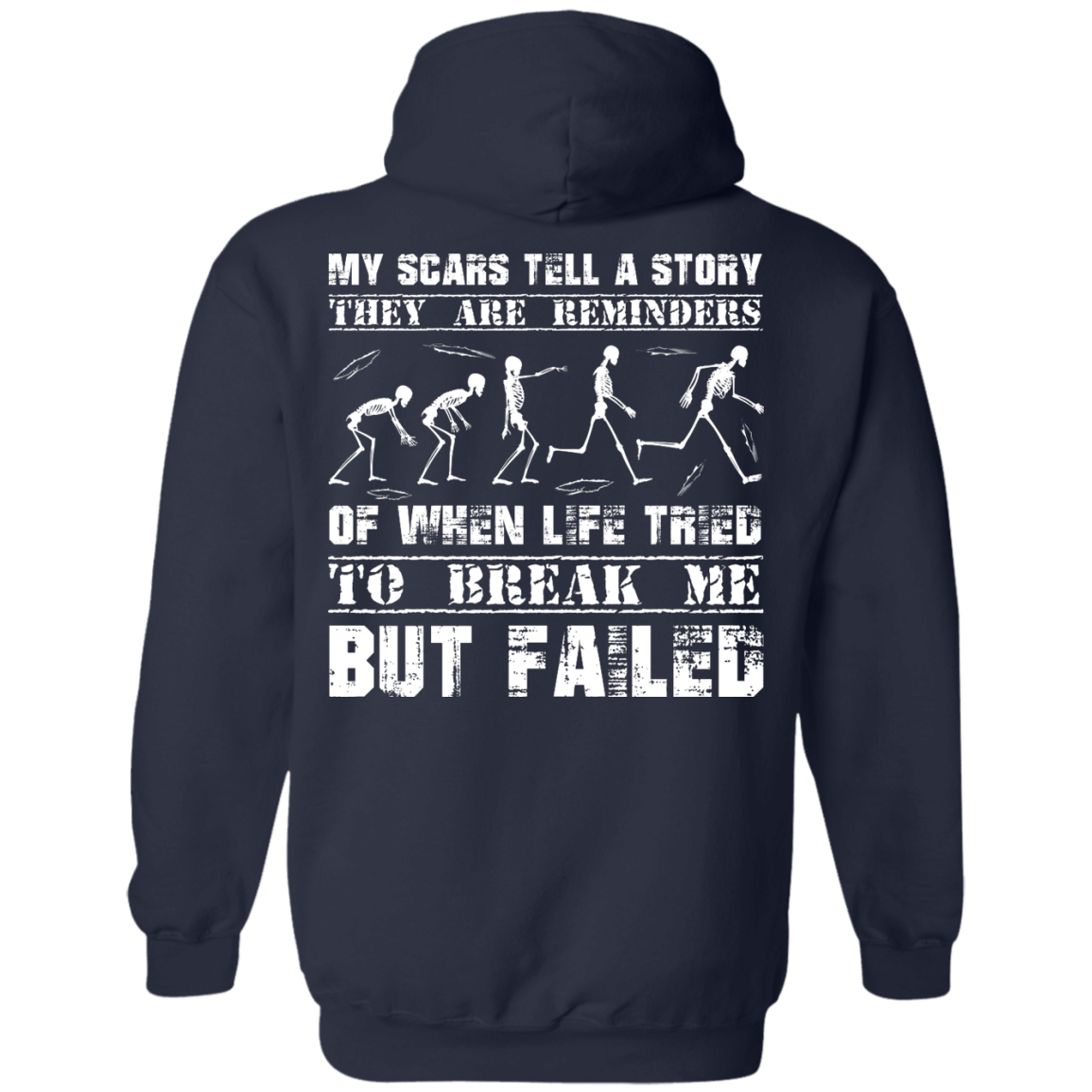 My Scars Tell A Story-T-Shirt & Hoodie-Pullover Hoodie-Navy