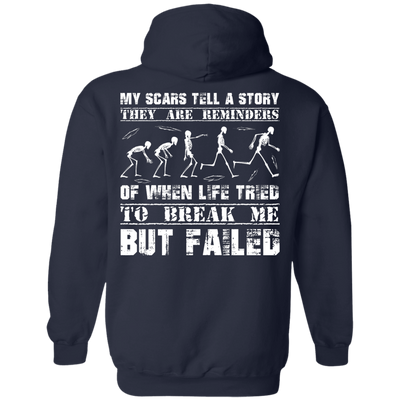 My Scars Tell A Story-T-Shirt & Hoodie-Pullover Hoodie-Navy